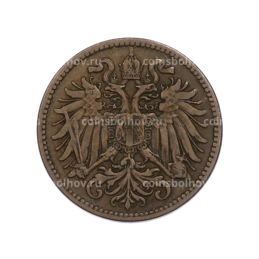 Монета 2 геллера 1899 года Австрия (вид 2)