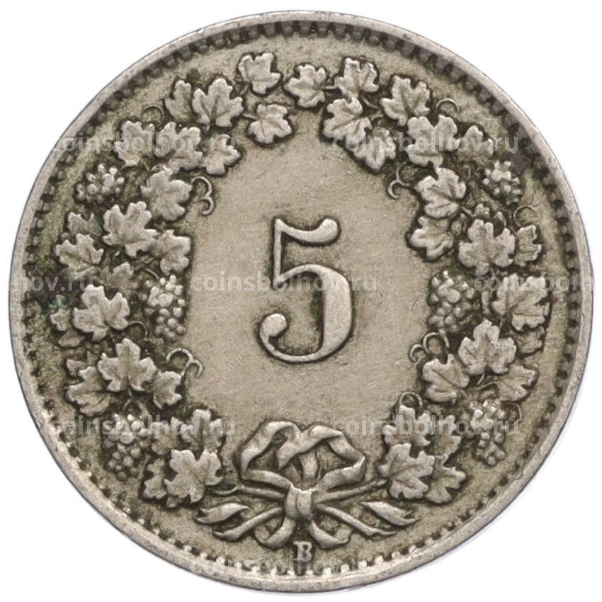 Монета 5 раппенов 1930 года Швейцария (вид 2)