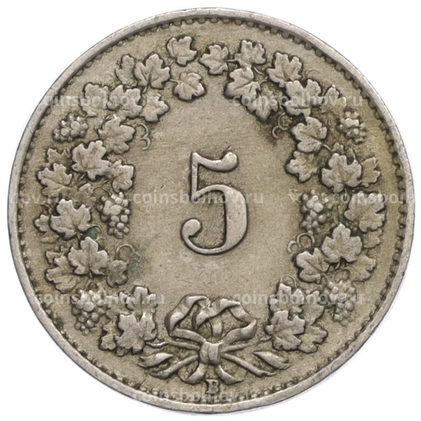 Монета 5 раппенов 1930 года Швейцария (вид 2)