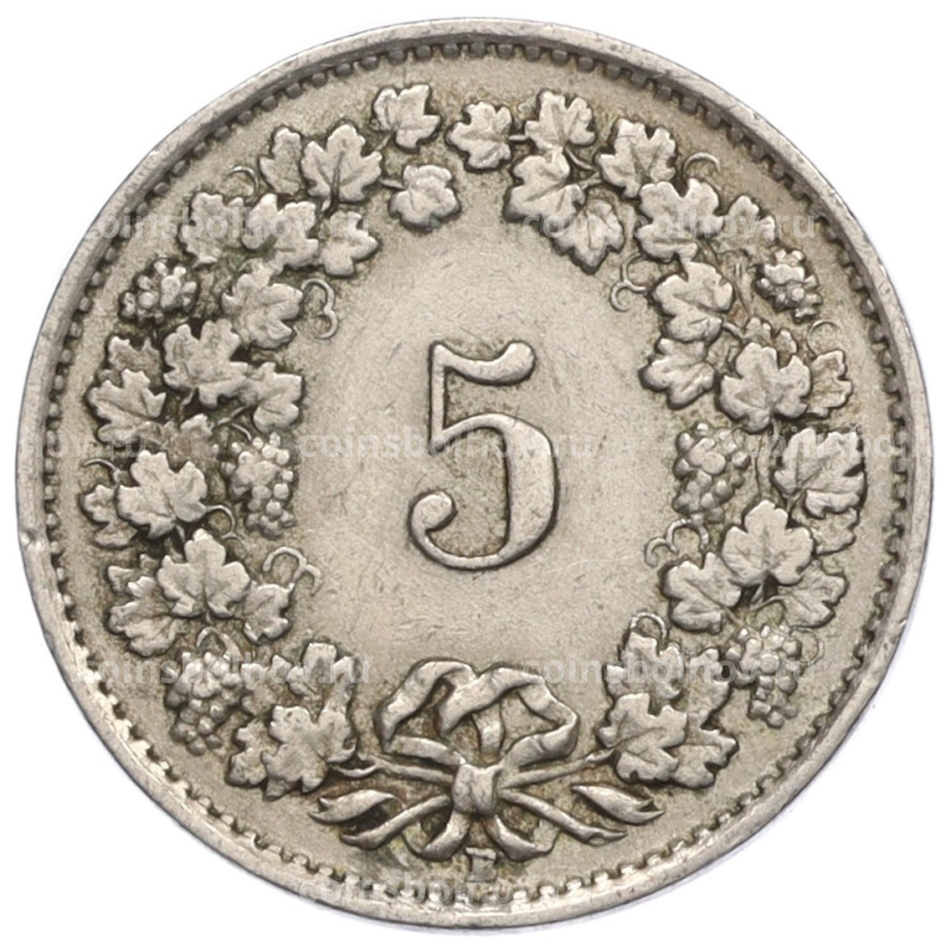 Монета 5 раппенов 1930 года Швейцария (вид 2)