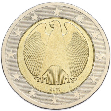 Монета 2 евро 2011 года A Германия (аверс)
