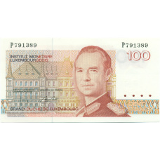 Банкнота 100 франков 1993 года Люксембург