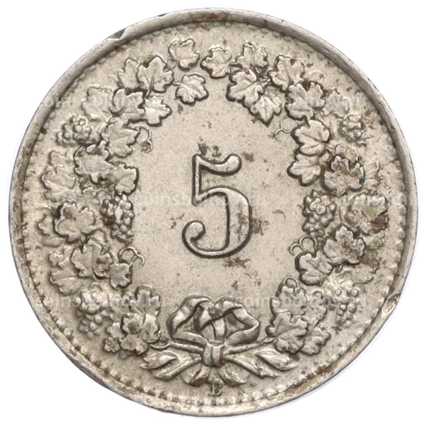 Монета 5 раппенов 1931 года Швейцария (вид 2)