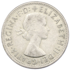 Монета 1 флорин 1954 года Австралия «Королевский визит в Австралию» (реверс)