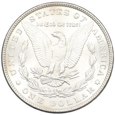 Монета 1 доллар 1886 года США (реверс)