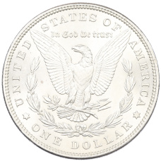 Монета 1 доллар 1886 года США (реверс)