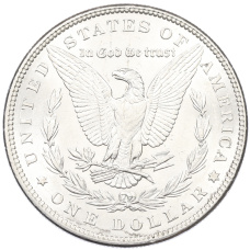 Монета 1 доллар 1886 года США (реверс)