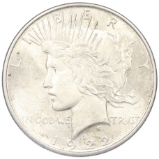 Монета 1 доллар 1922 года США (аверс)