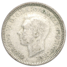 Монета 3 пенса 1948 года Австралия (реверс)