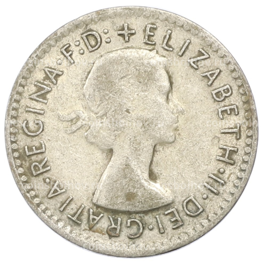 Монета 3 пенса 1956 года Австралия (вид 2)