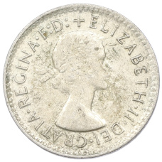Монета 3 пенса 1960 года Австралия (реверс)