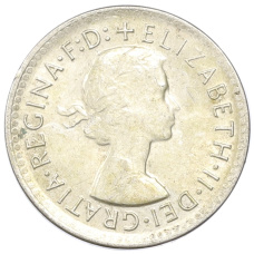 Монета 3 пенса 1960 года Австралия (реверс)