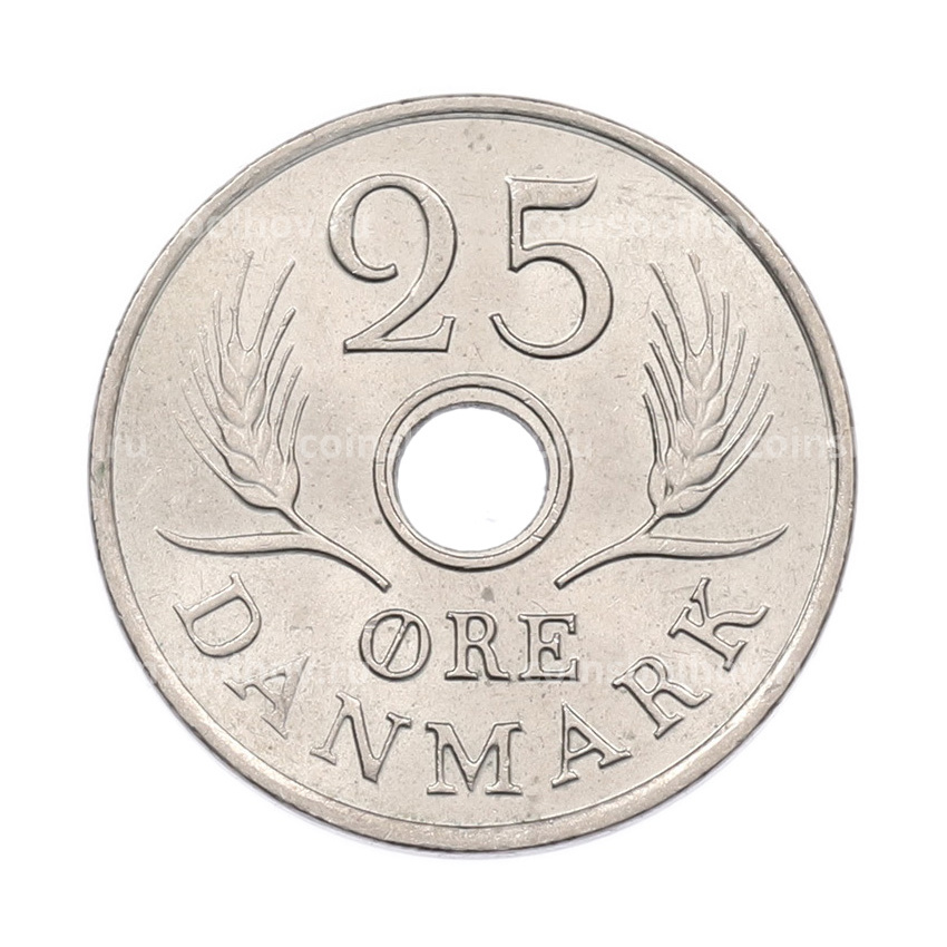 Монета 25 эре 1971 года Дания (вид 2)