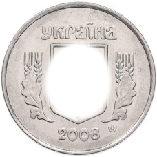 Монета 5 копеек 2008 года Украина (аверс)