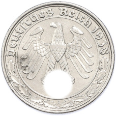 Монета 50 рейхспфеннигов 1938 года A Германия (аверс)