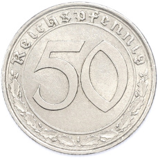 Монета 50 рейхспфеннигов 1938 года A Германия (реверс)