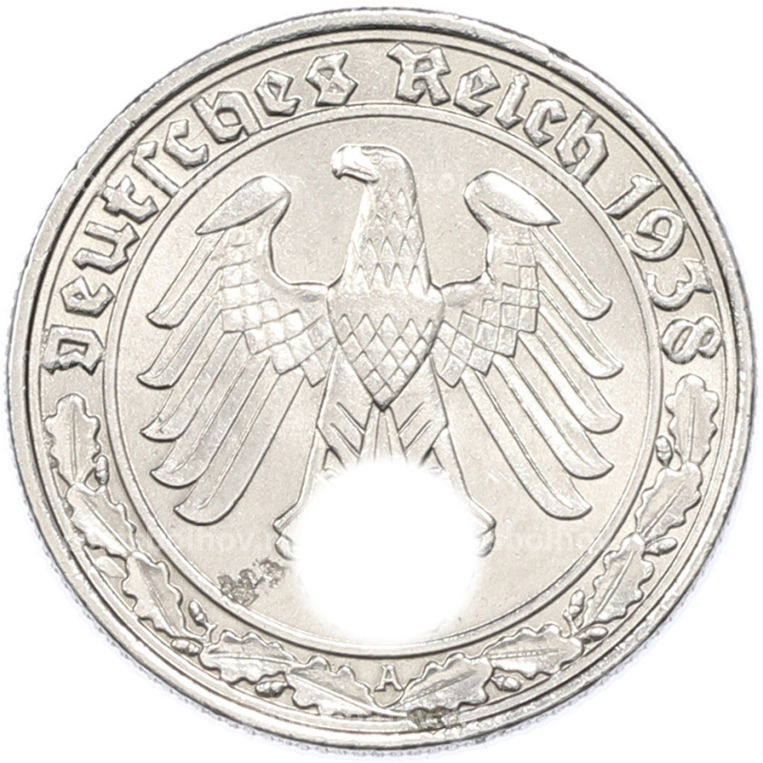 Монета 50 рейхспфеннигов 1938 года A Германия