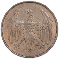 Монета 4 рейхспфеннига 1932 года A Германия (реверс)