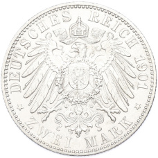 Монета 2 марки 1901 года Германия (Пруссия) «200-летие Пруссии» (реверс)