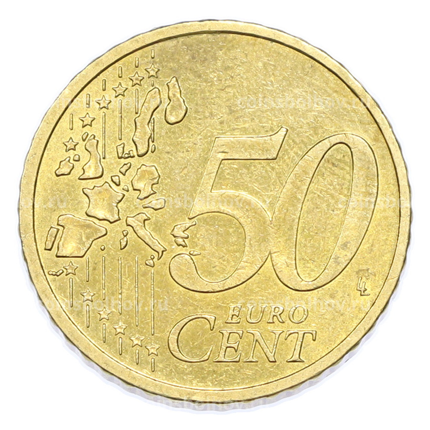 Монета 50 евроцентов 2002 года D Германия (вид 2)