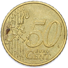 Монета 50 евроцентов 2002 года Австрия (реверс)