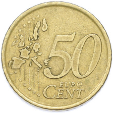 Монета 50 евроцентов 2000 года Испания (реверс)