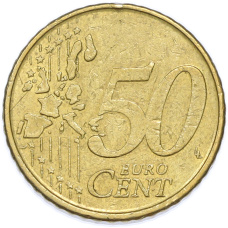 Монета 50 евроцентов 1999 года Бельгия (реверс)