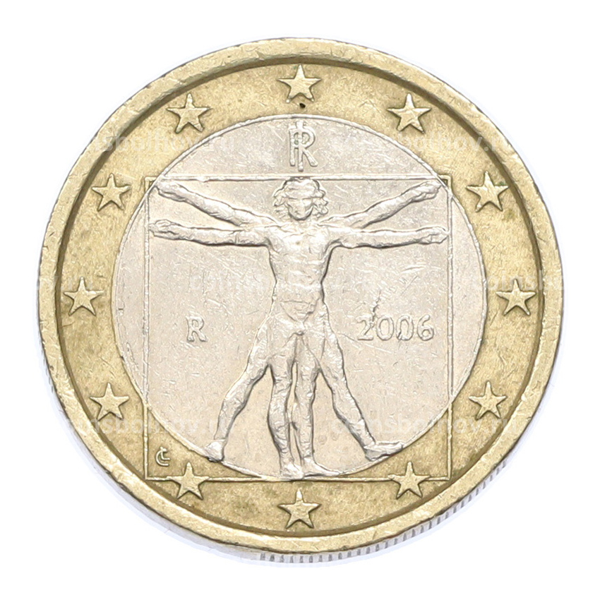 Монета 1 евро 2006 года Италия