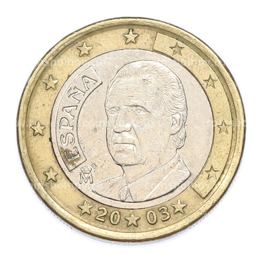 Монета 1 евро 2003 года Испания