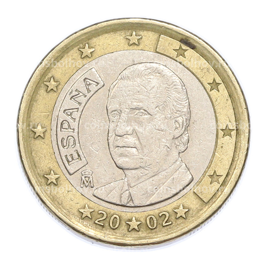 Монета 1 евро 2002 года Испания