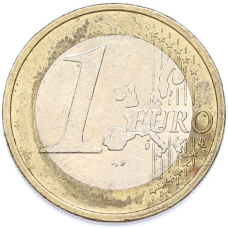 Монета 1 евро 2002 года D Германия (реверс)