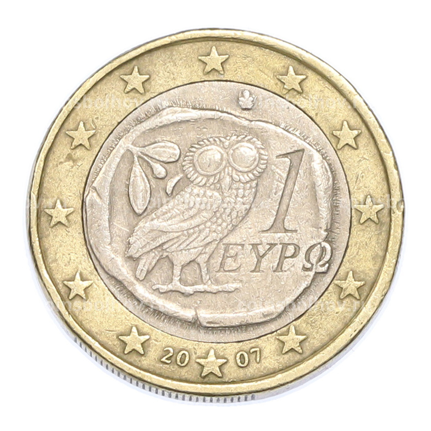 Монета 1 евро 2007 года Греция