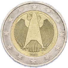 Монета 2 евро 2002 года F Германия (аверс)