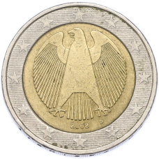 Монета 2 евро 2002 года D Германия (аверс)