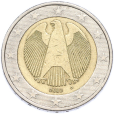 Монета 2 евро 2002 года D Германия (аверс)
