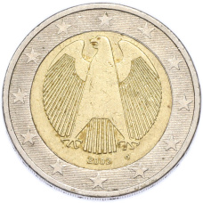 Монета 2 евро 2002 года G Германия (аверс)