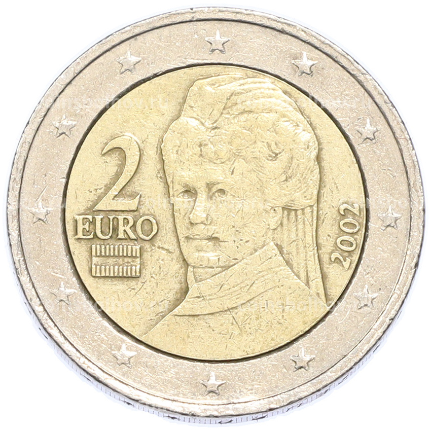 Монета 2 евро 2002 года Австрия