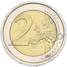 Монета 2 евро 2019 года Италия (реверс)
