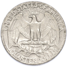 Монета 1/4 доллара (25 центов) 1972 года США (реверс)