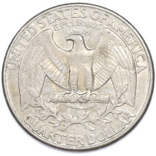 Монета 1/4 доллара (25 центов) 1996 года D США (реверс)