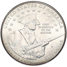 Монета 1/2 доллара (50 центов) 2011 года D США «Армия США» (аверс)