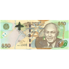 Банкнота 50 долларов 2012 года Багамские острова