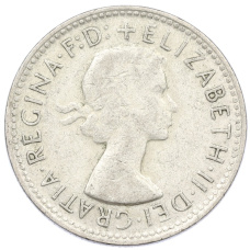 Монета 1 шиллинг 1961 года Австралия (реверс)