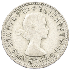 Монета 1 шиллинг 1961 года Австралия (реверс)