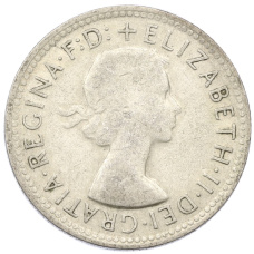 Монета 1 шиллинг 1961 года Австралия (реверс)