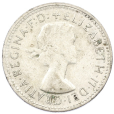 Монета 1 шиллинг 1961 года Австралия (реверс)