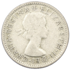 Монета 1 шиллинг 1954 года Австралия (реверс)