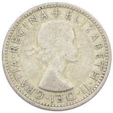 Монета 1 шиллинг 1954 года Австралия (реверс)