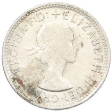 Монета 1 шиллинг 1960 года Австралия (реверс)