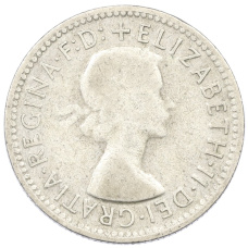 Монета 1 шиллинг 1957 года Австралия (реверс)